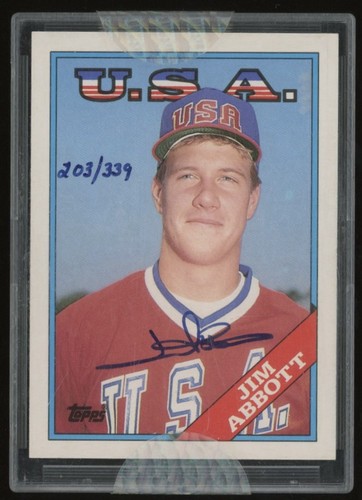 1988 topps jim abbott rookie - jim,